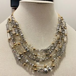 Silver and gold  necklace